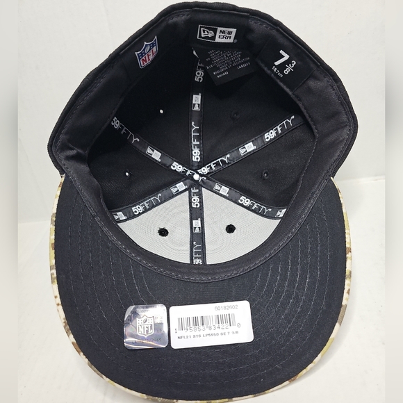 Seattle Seahawks New Era 2021 Salute To Service Low Profile 59FIFTY Hat 7-3/8 - Picture 5 of 6